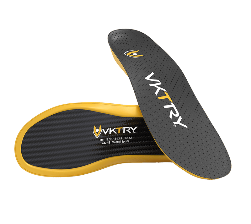 VKTRY Gold Performance Insoles - angled view