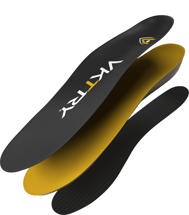 VKTRY Gold Performance Insoles - layered view