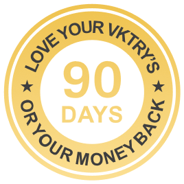 VKTRY Gold Performance Insoles - brand guarantee graphic